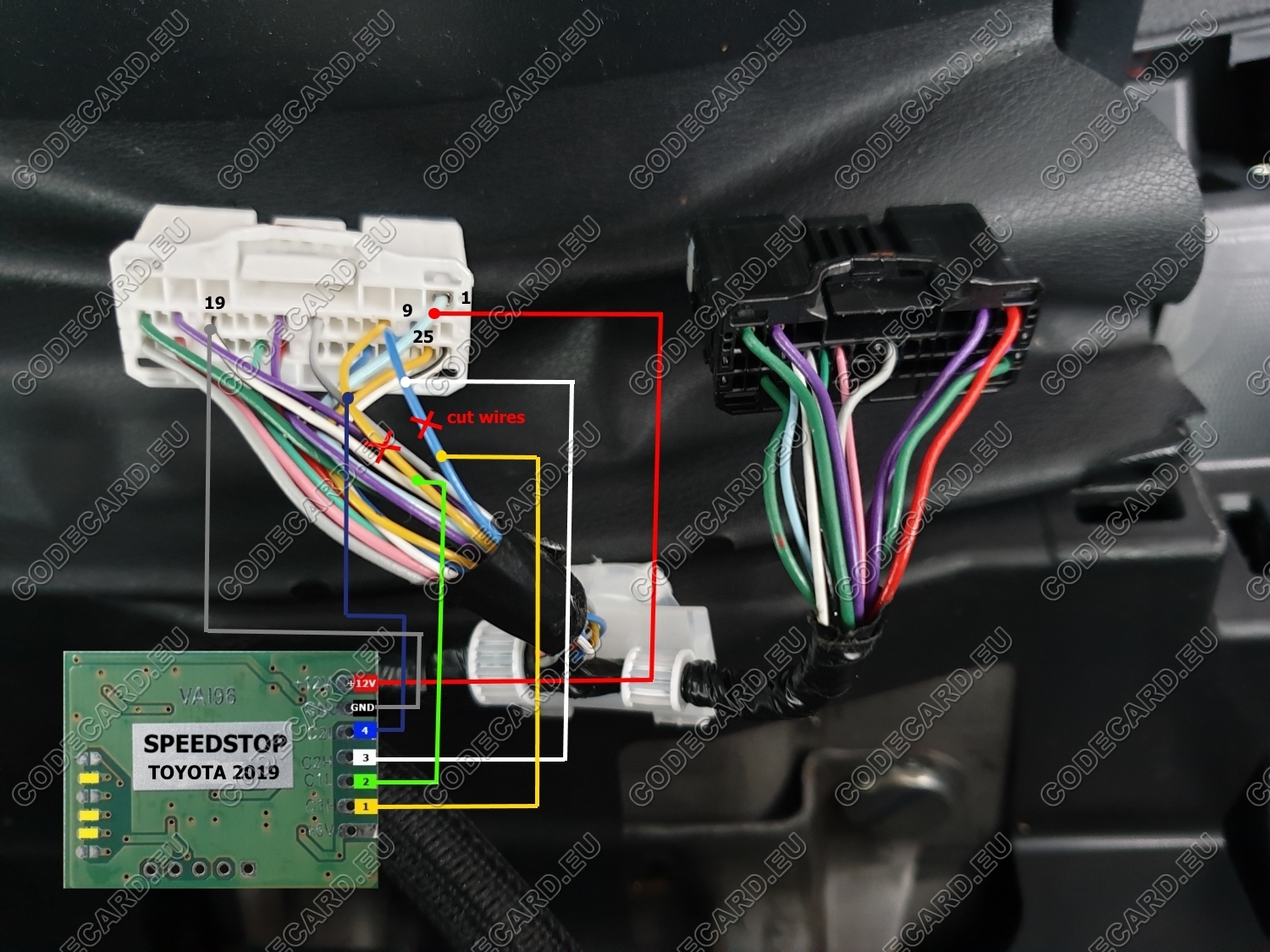 Toyota (2014-2022) odometer "pause" for testing purposes. SPEEDSTOPTOY