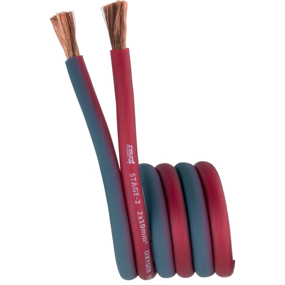 Four Connect  (OFC) high-performance cables for speakers (10.0 mm²). 4-800245