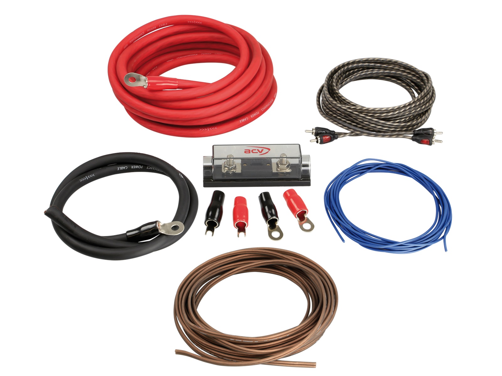 ACV WK-35 amplifier install KIT (35 mm2 + speaker cable 2.5 mm2).