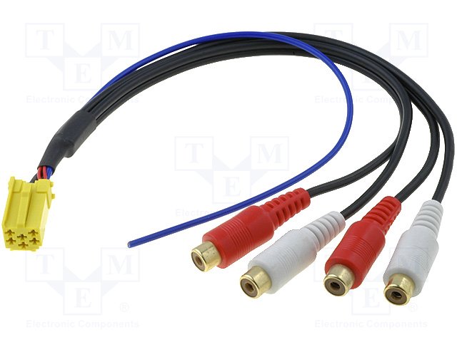 Audi, VW (mini ISO - RCA) adapter LINE OUT. ISO-3