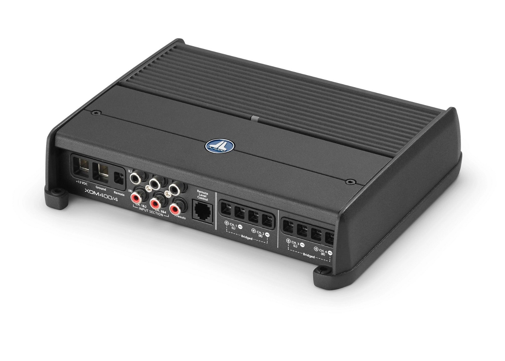 JL Audio XDM400/4 (D class) marine power amplifier (4-channel).