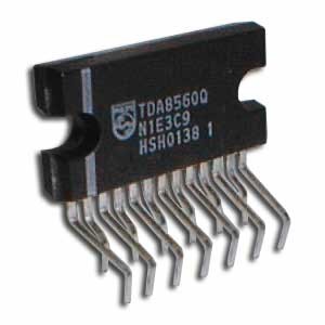 TDA8563 audio amplifiers.