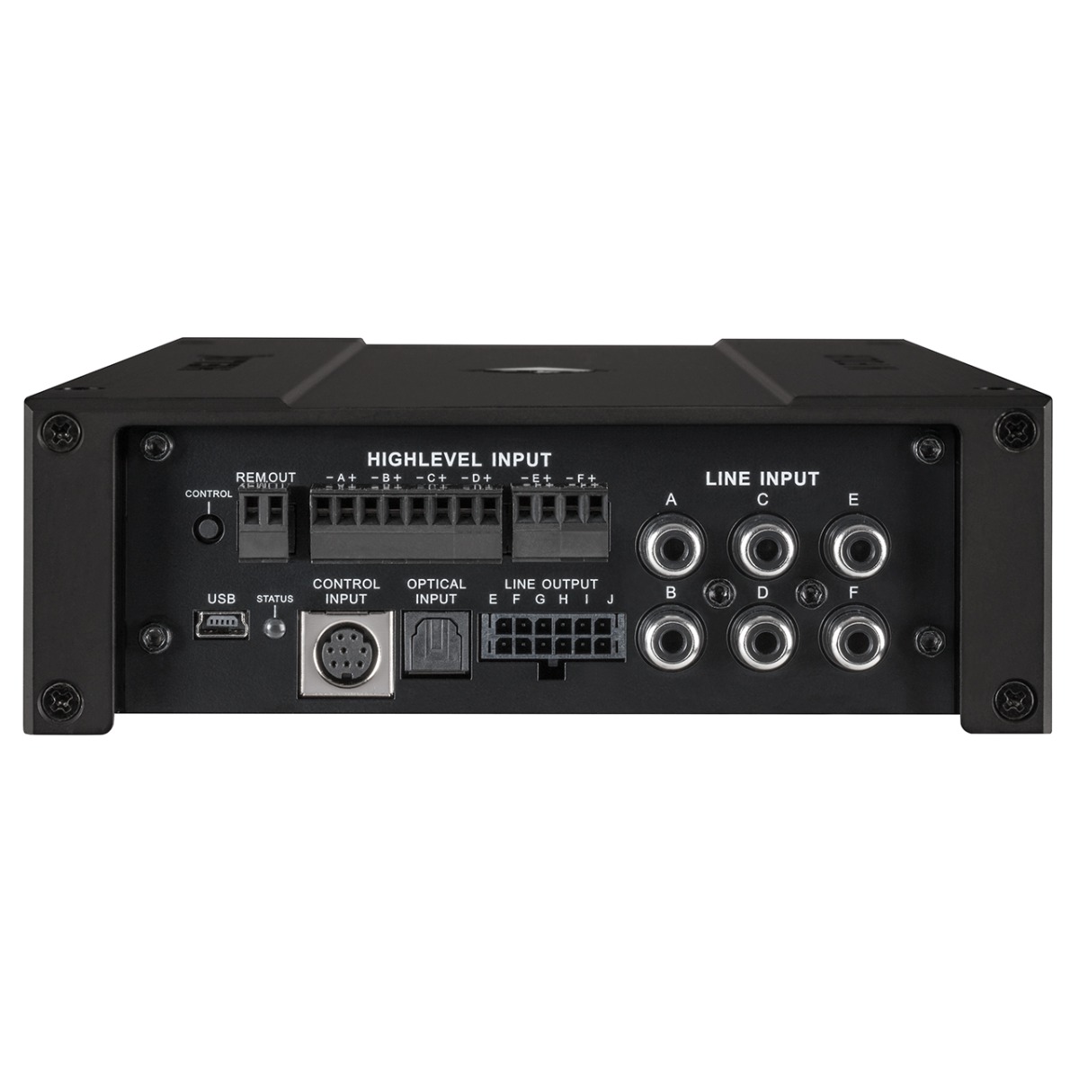 Helix M FOUR DSP (D class) power amplifier (4-channel) with DSP.