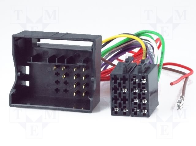 Skoda, VW, Audi, Seat adapter (Quadlock - ISO connector) AS-24B