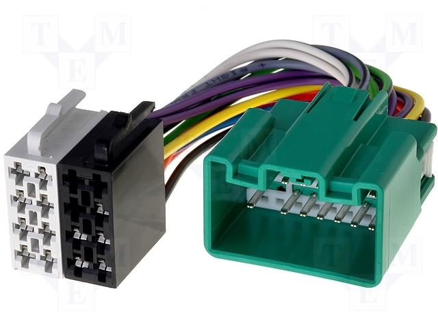 Volvo C30, S40, V50... (2004->) adapter (ISO connector). AS-40B