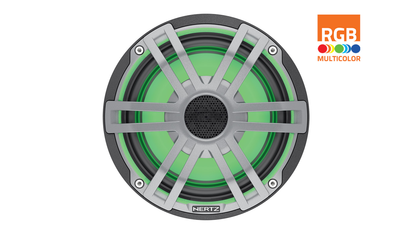 Hertz HEX 6.5 S-LD-G 6.5" marine coaxial speakers (165 mm).