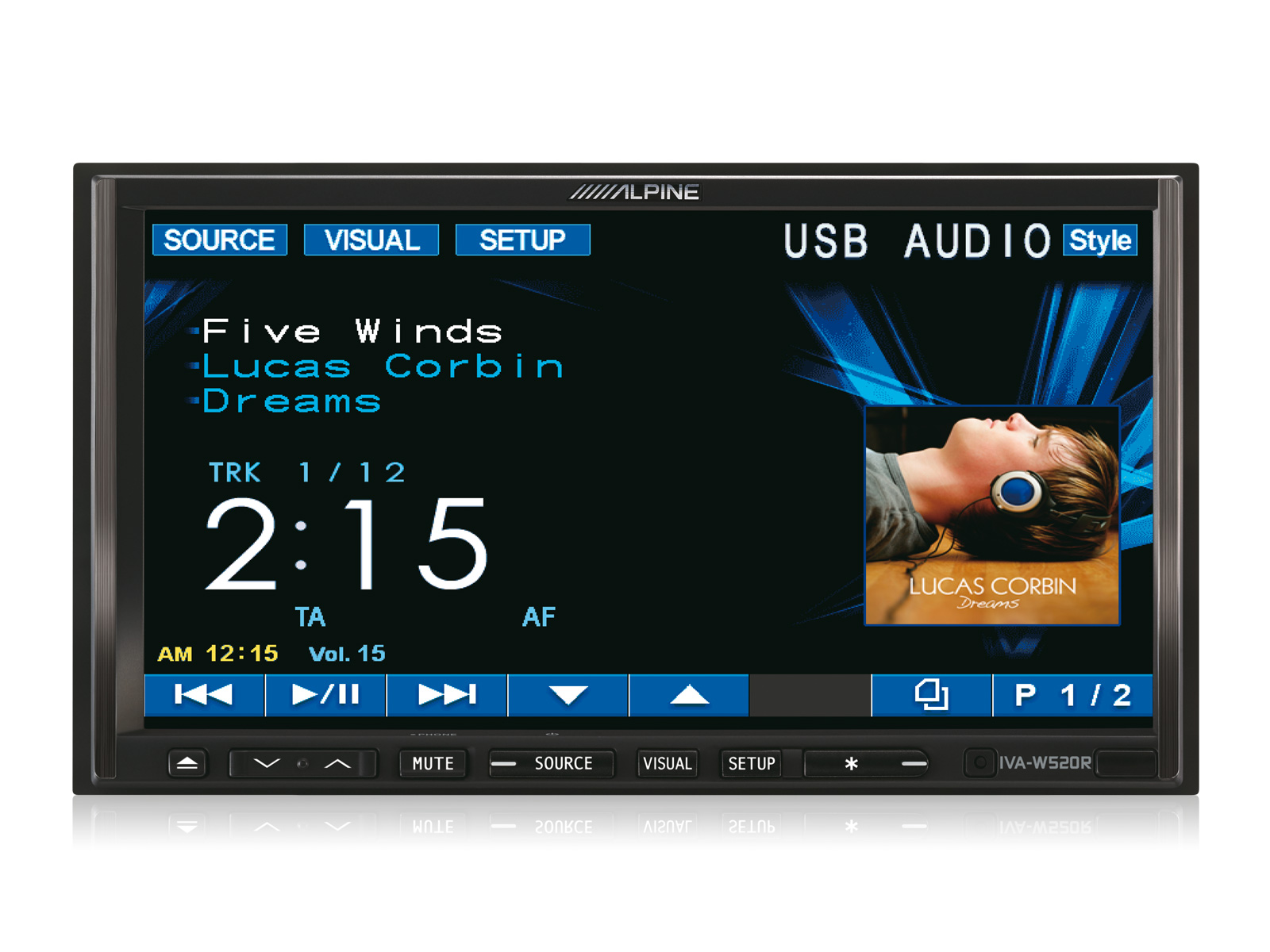 Alpine IVA-W520R multimedia AV receiver (7.0", Discontinued, EX-DEMO). 