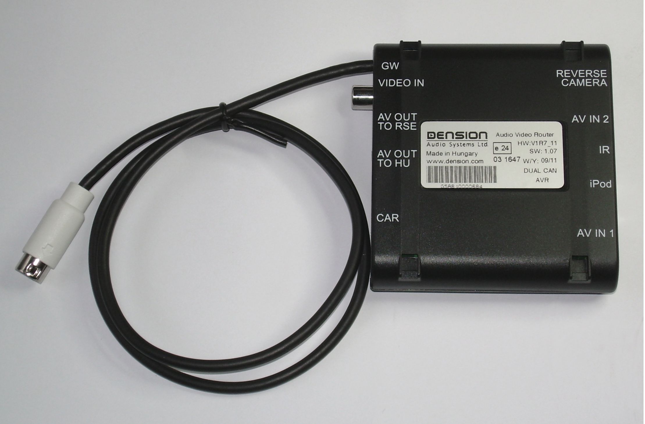 Dension Audio / Video router for Porsche (2003-2009->). AVRG5P1