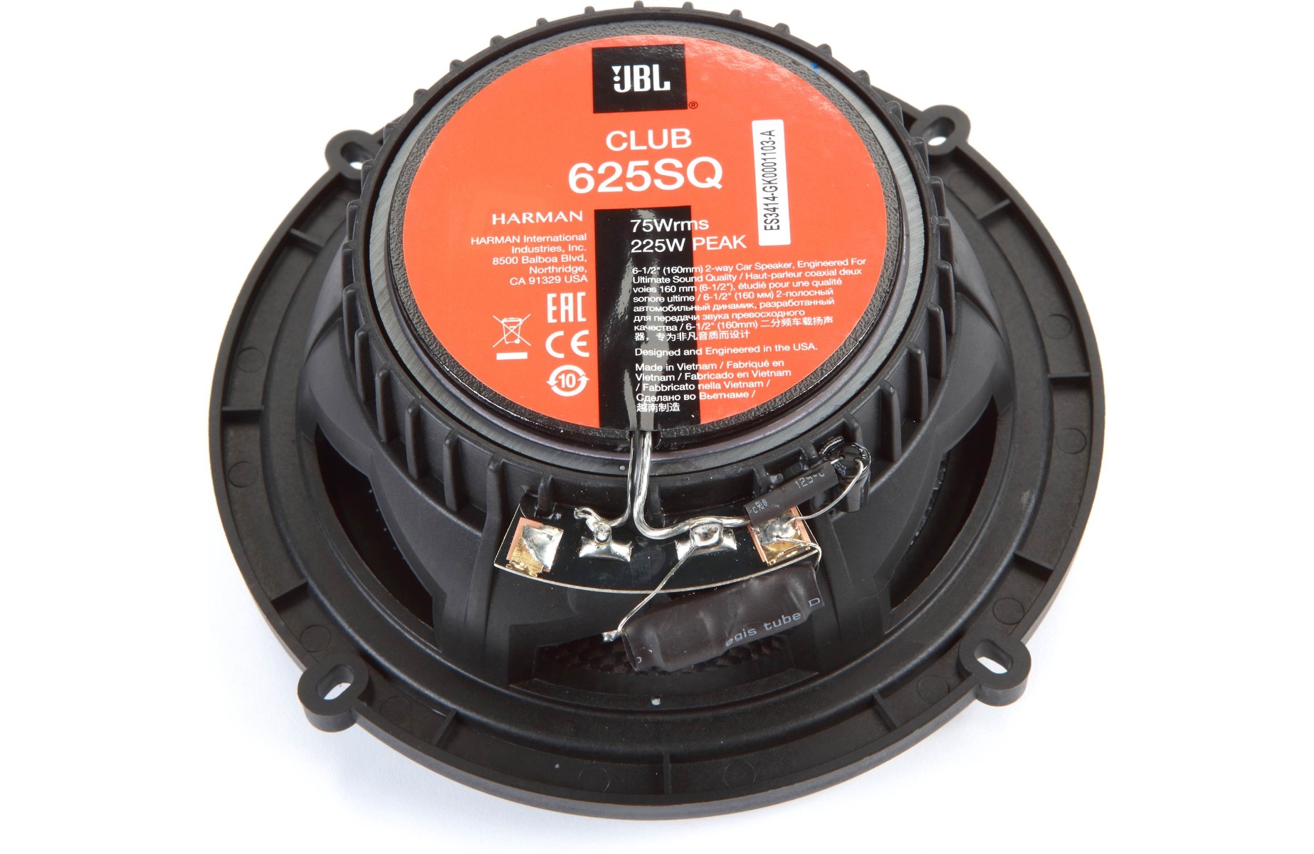 JBL Club 625SQ coaxial speakers (165 mm).