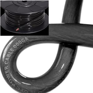 Gladen (OFC) power wire (10 mm²).