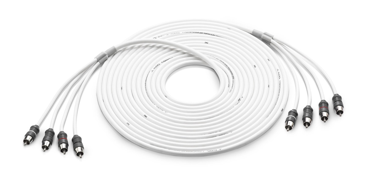 JL Audio marine stereo cable RCA (7,62 m). XMD-WHTAIC4-25