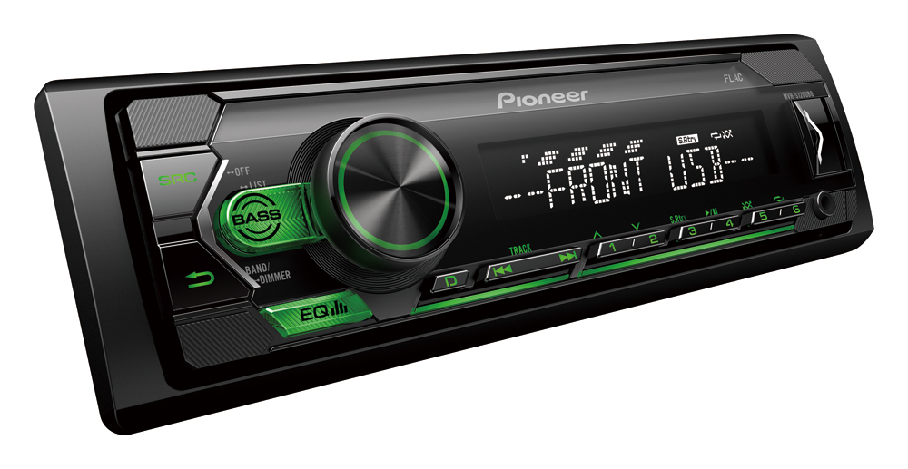 Pioneer MVH-S120UBG receiver with USB, AUX.