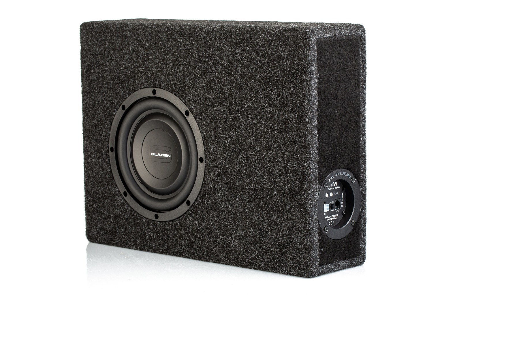 Gladen RSX 08 SLIM VB-CU-AC active subwoofer 8" (200 mm).