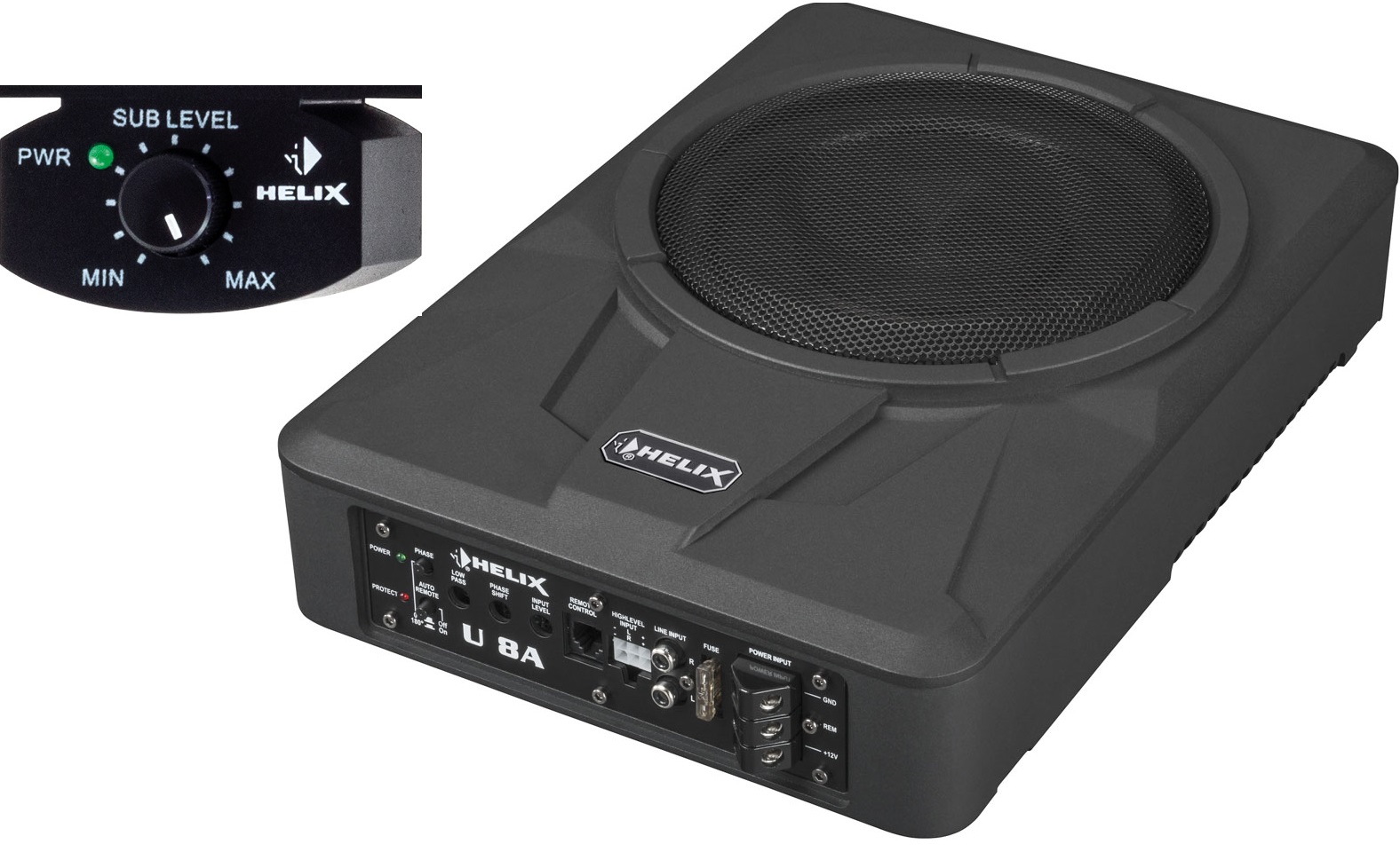 Helix U 10A compact active subwoofer 10" (250 mm).