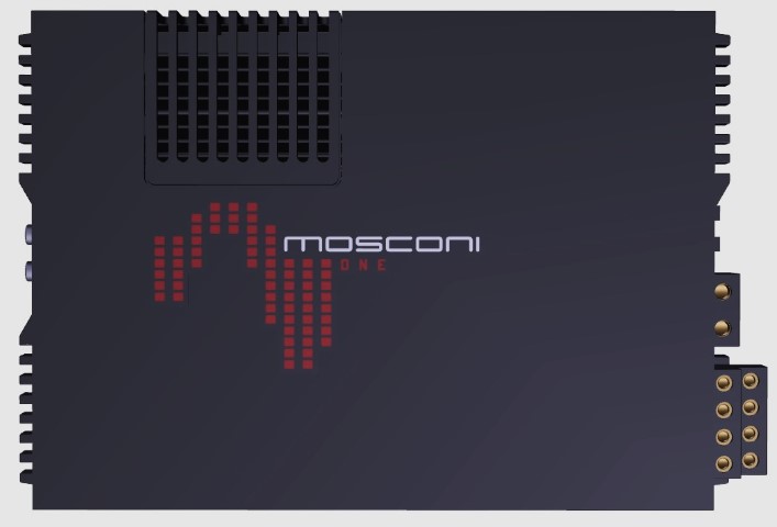 Mosconi One 130.4 (AB class) power amplifier (4-channel).