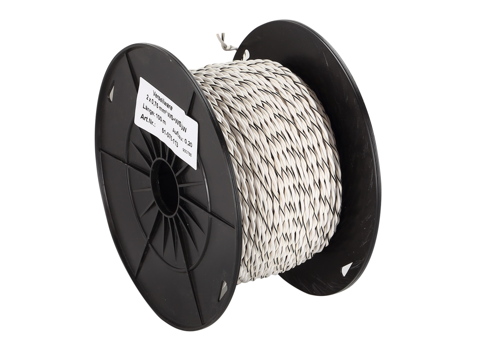 ACV (OFC) high-performance cables twisted for speakers (0.75 mm²).