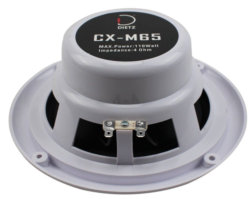 DIETZ CX-M65 marine coaxial speakers (165 mm).