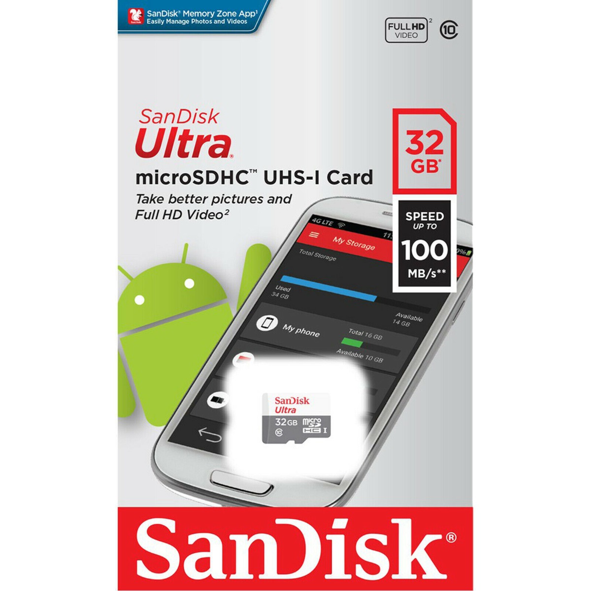 SanDisk Ultra microSDXC UHS-I Card 32GB