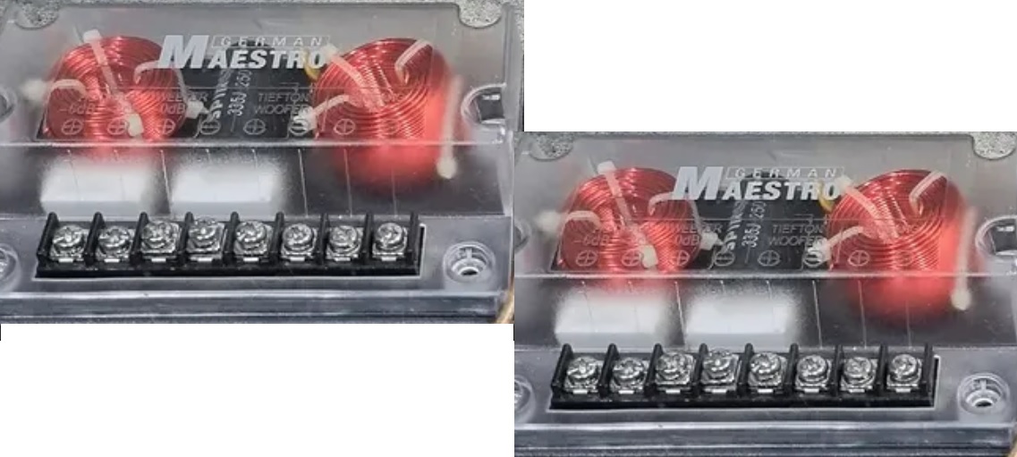 German Maestro 2-way passive crossover from 2S 6512.