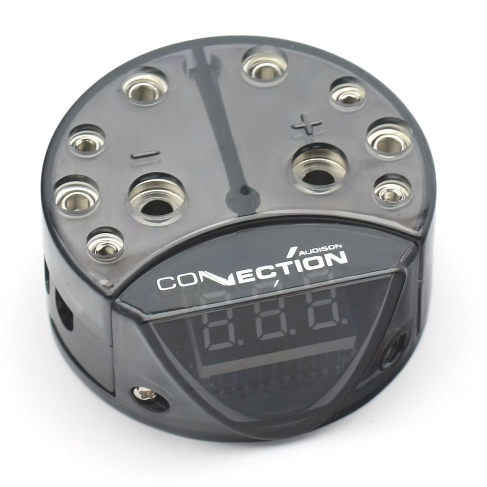 Connection BCA 32 DGT.1 capacitor distribution with digital voltmeter.