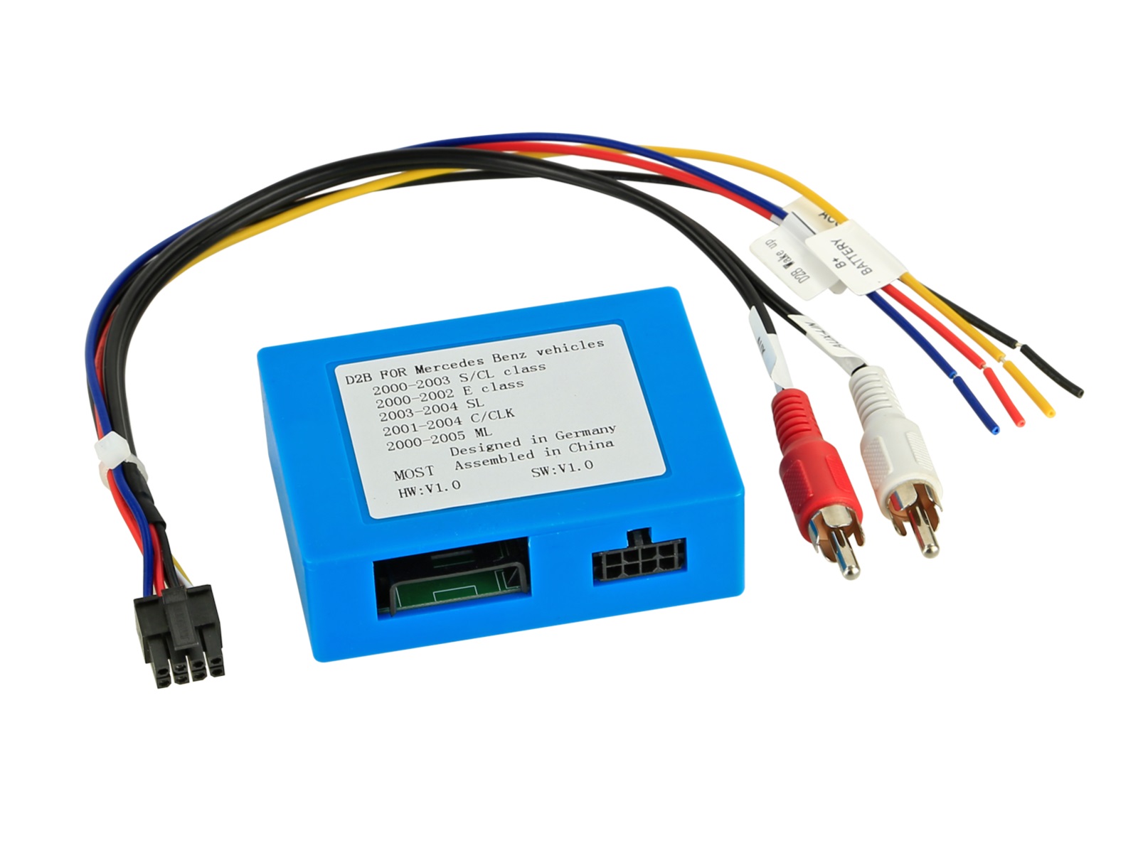 Mercedes Benz (->2006) interface "Turn - On" for OEM amplifiers (ACV, D2B-RCA).