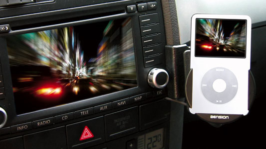 Dension iPod, iPhone active car cradle.