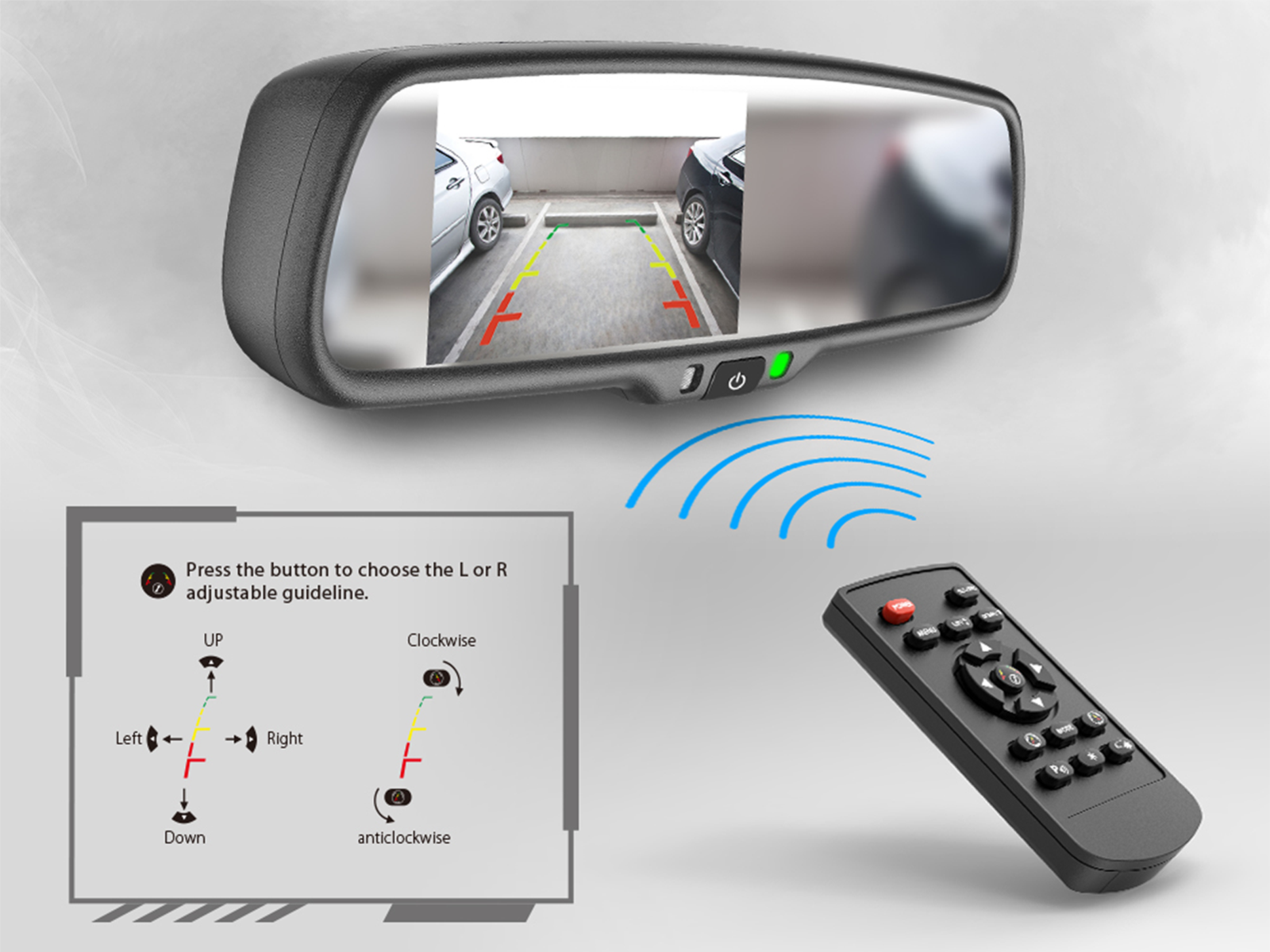 Mercedes Citan, Renault Kangoo rear view camera and monitor kit. 771190-9002