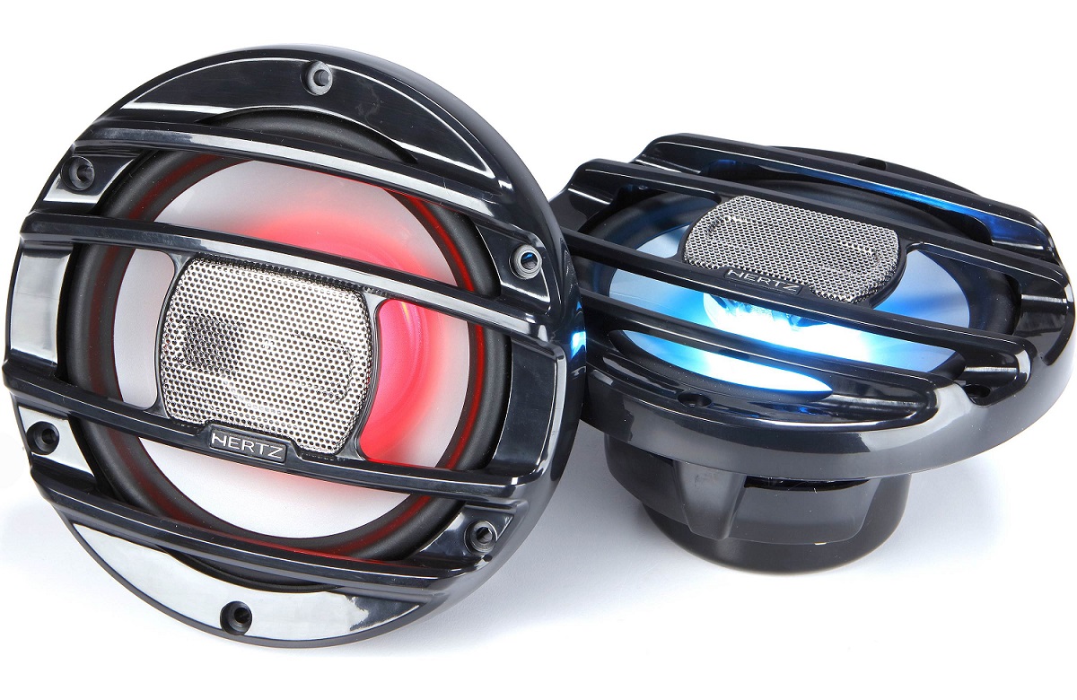Hertz HMX 6.5 S-LD marine coaxial speakers (165 mm).