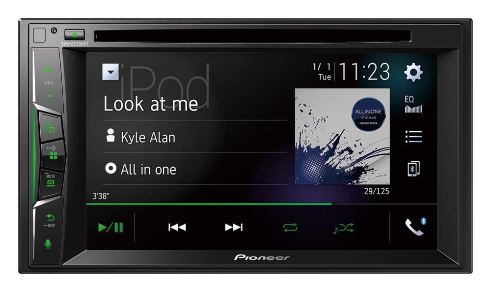 Pioneer AVH-Z2200BT multimedia AV receiver (6.2").