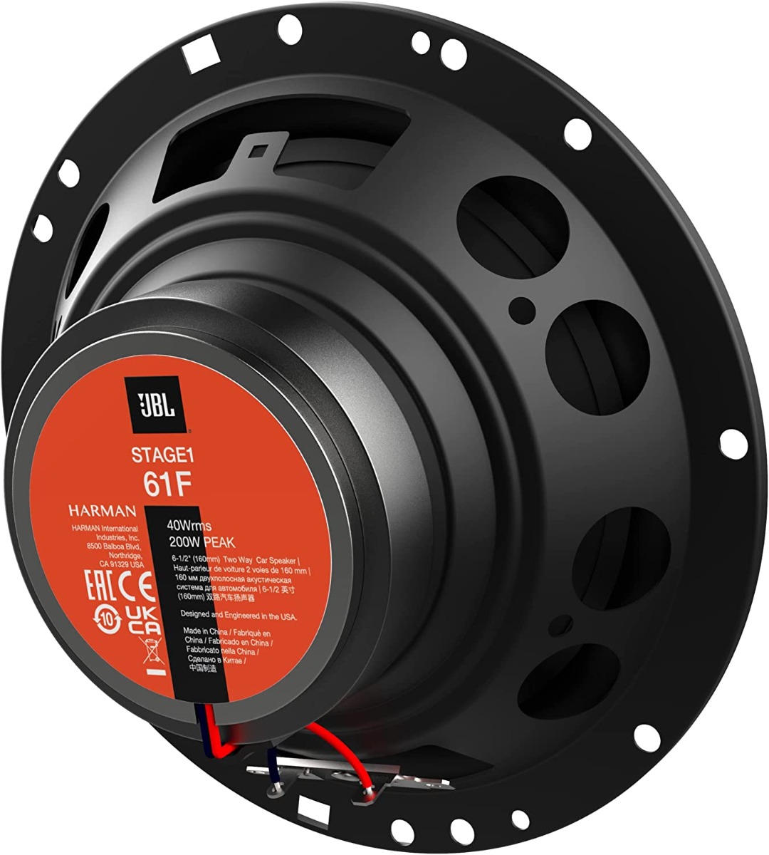 JBL Stage1 61F coaxial speakers (165 mm).