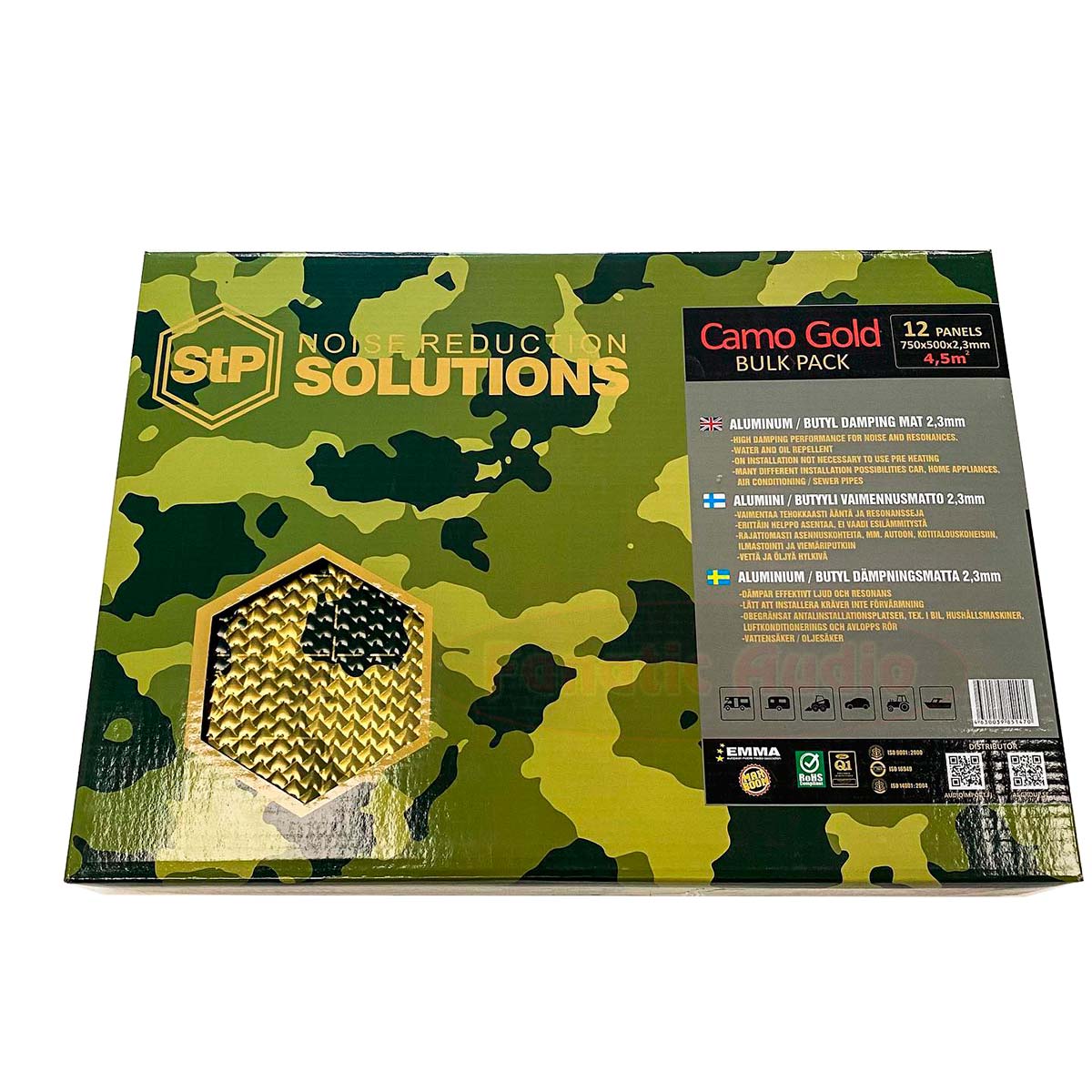 STP Camo Gold self-adhesive damping mat (2.3 mm., 0.375 m²).