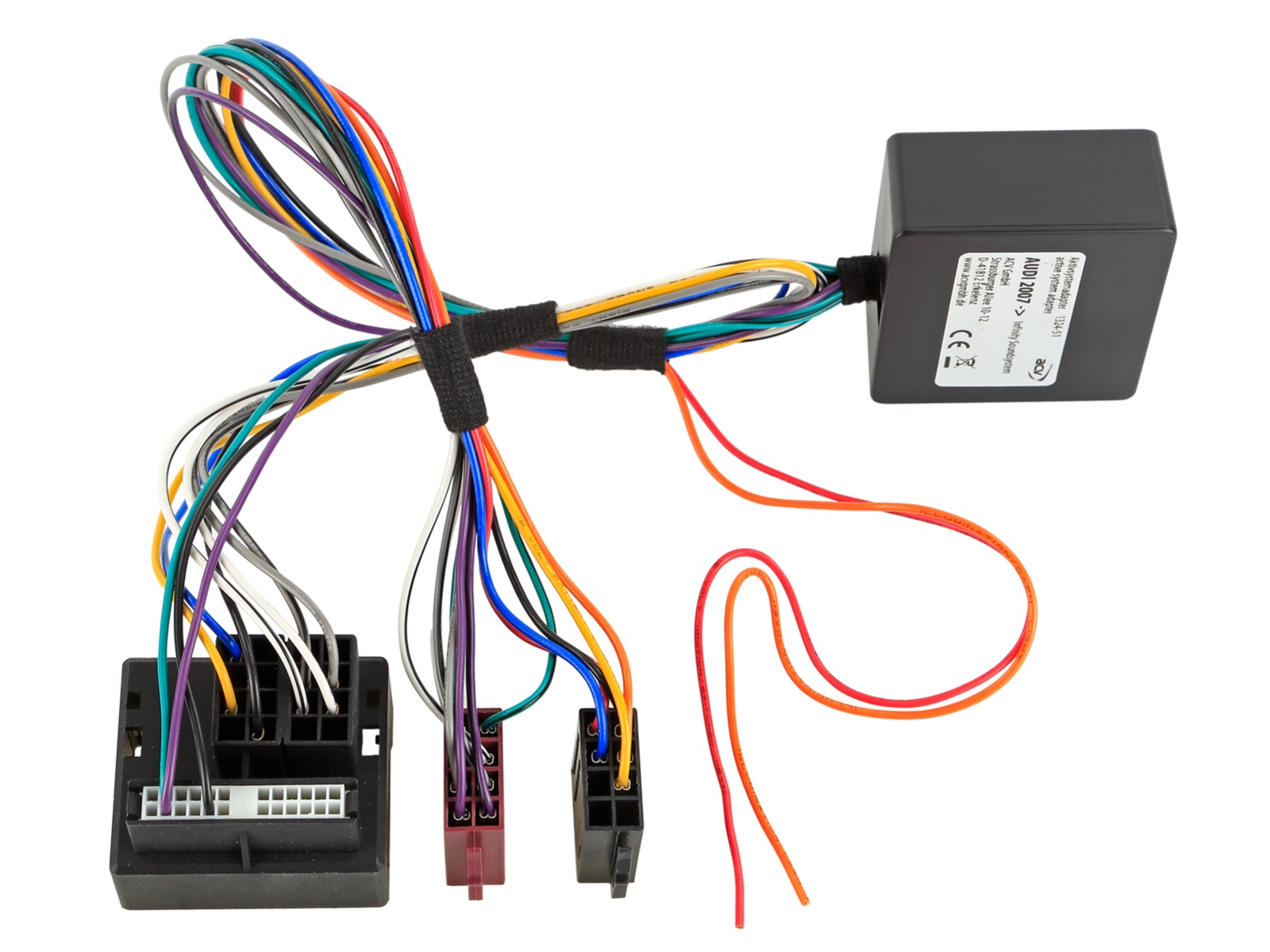 Audi, Seat... adapter Quadlock-ISO (for active audio systems, 2 channel). 1324-51