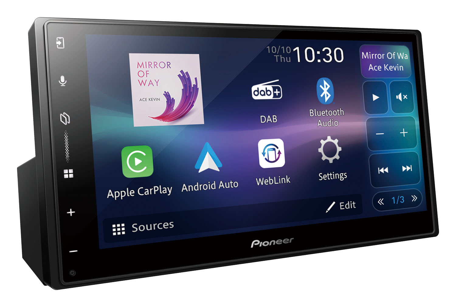 Pioneer SPH-DA77DAB multimedia AV receiver with Bluetooth (6.8").