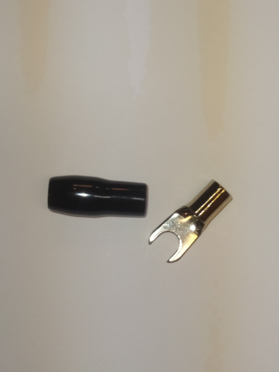 U-terminals for cable. Gladen (Black, 10 mm2).