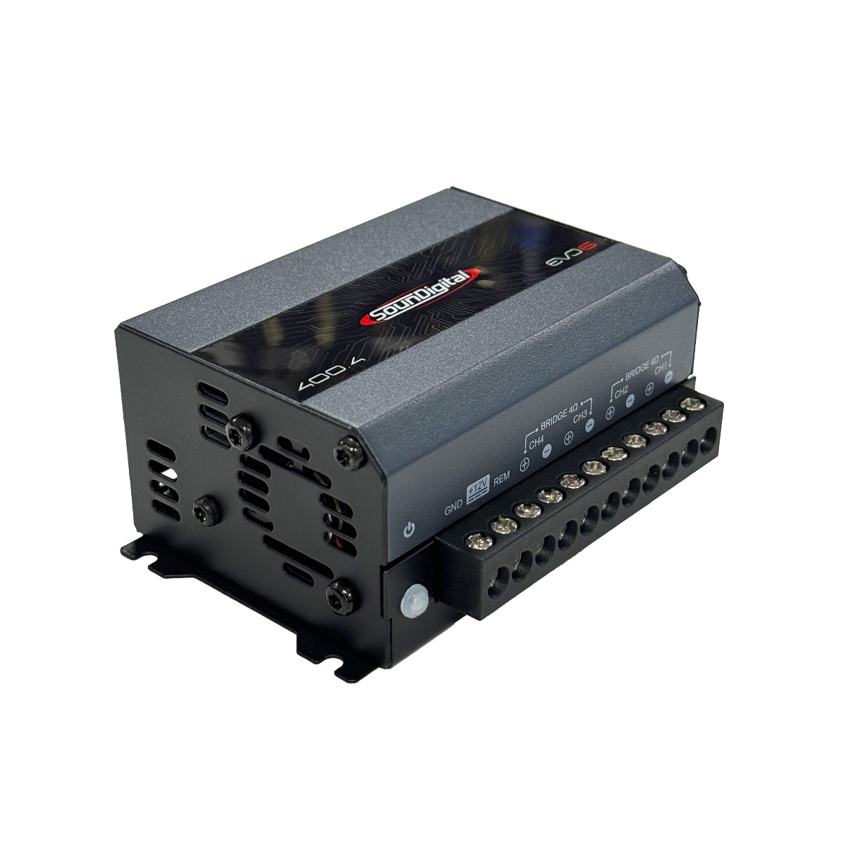 SounDigital 400.4 EVO 6 - 4 Ohm (RMS 4x100 W x 2 Ohm) power amplifier (4-channel).