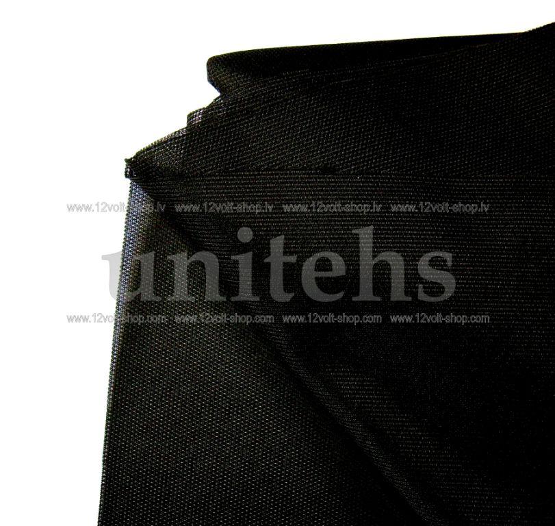 Acoustically transparent cloth. MOQ 1008. Black.