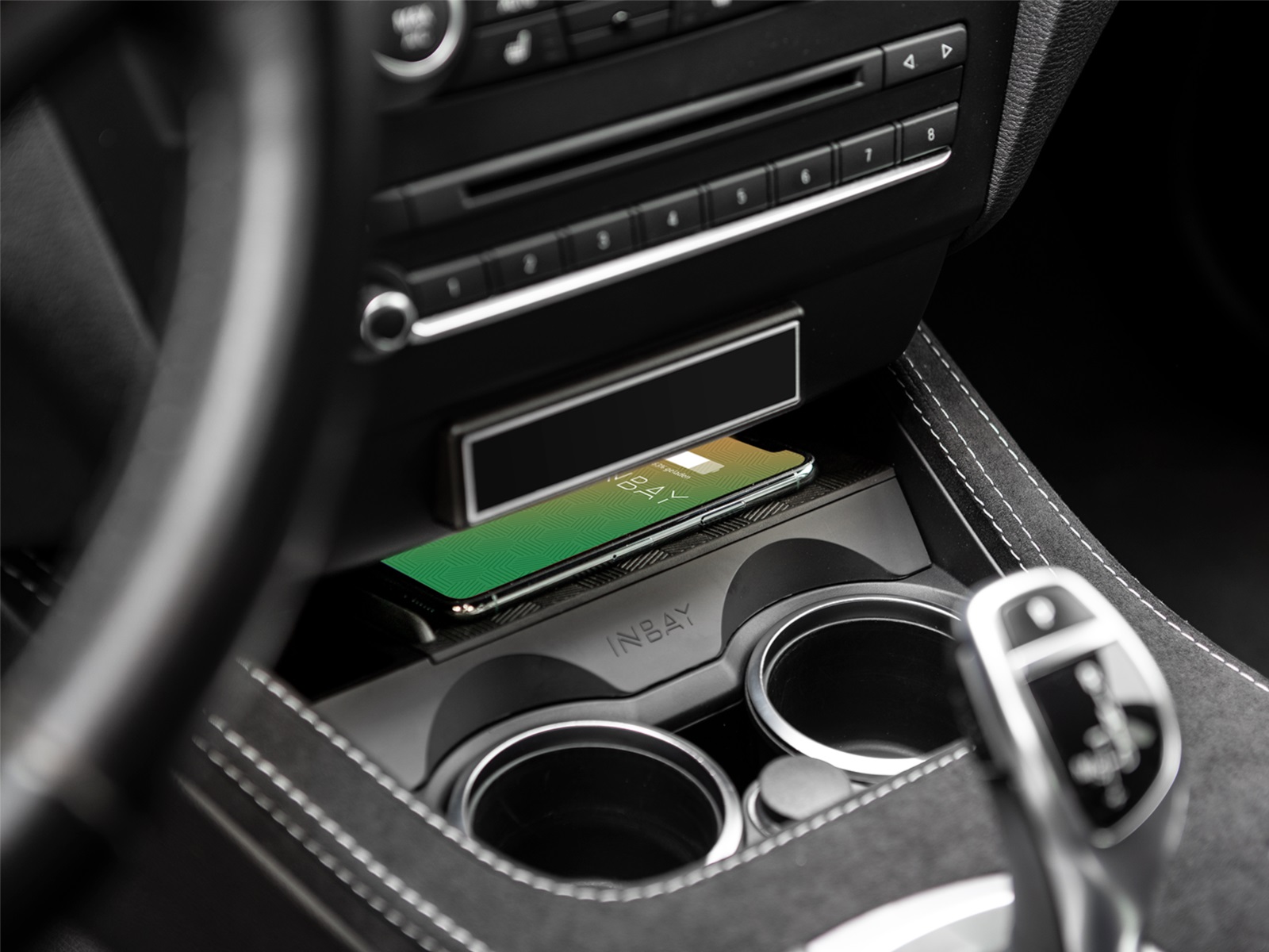 BMW X3 (->2014) smartphone wireless charging. INBAY 241023-56-1