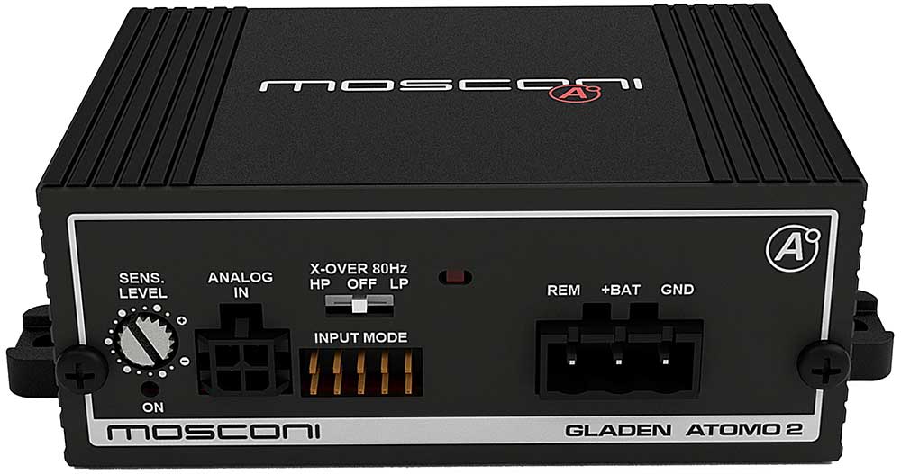 Mosconi ATOMO 2 (D class) power amplifier (2-channel).