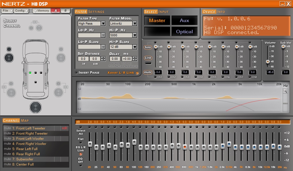 Hertz H8 DSP DRC sound processor DSP.