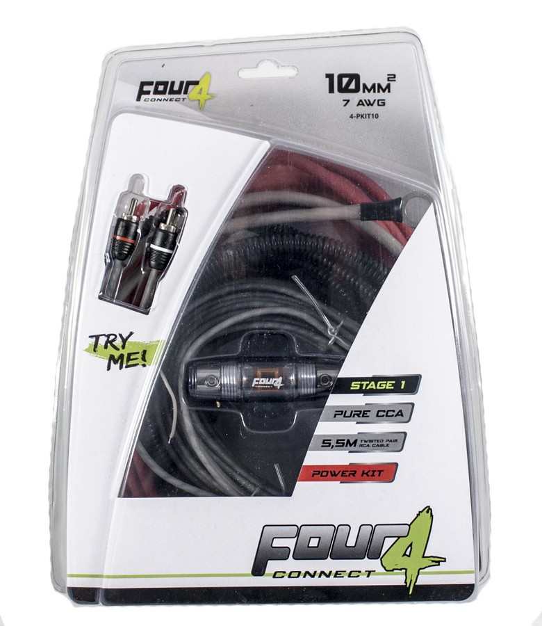 Four Connect (Stage 1) amplifier install POWERKIT (10 mm²). PKIT10