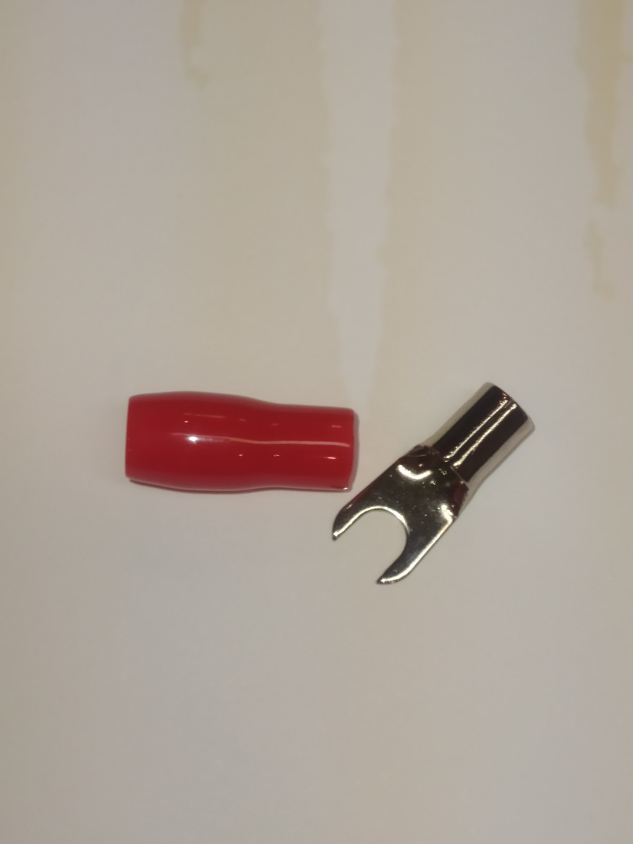 U-terminals for cable. Gladen (Red, 10 mm2).