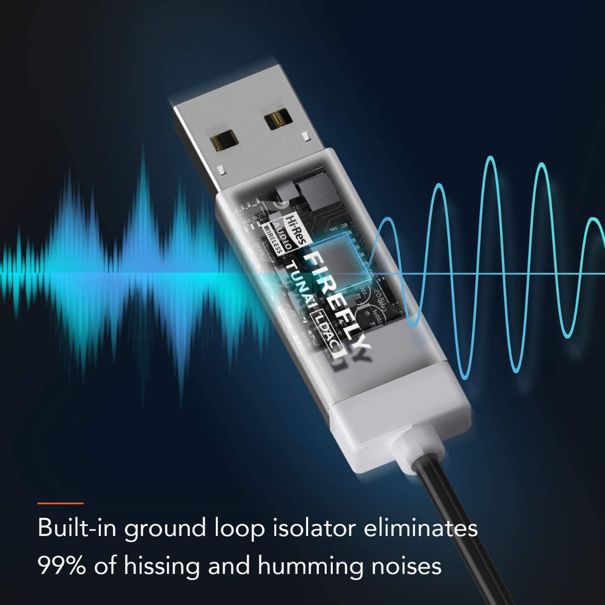 Tunai Firefly LDAC universal Bluetooth receiver (Hi-Res).