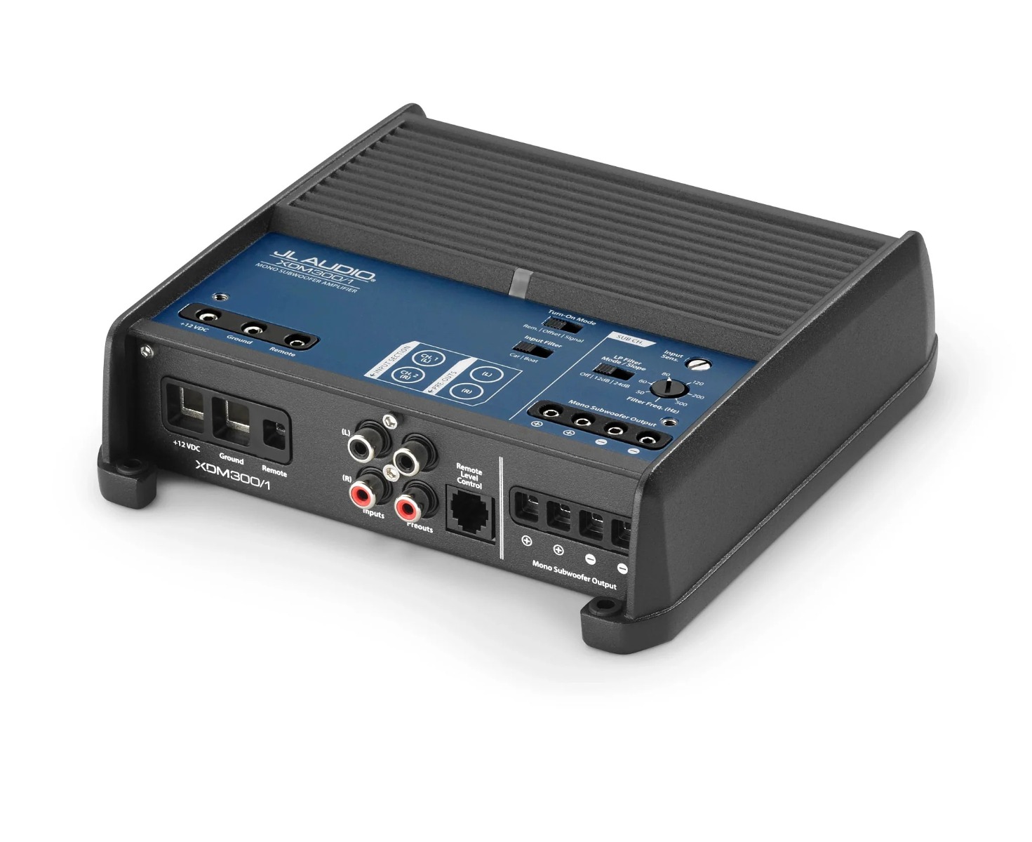 JL Audio XDM300/1 (D class) marine power amplifier (mono).