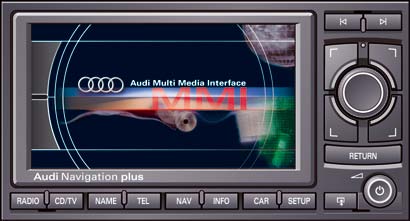 Audi A3, A4, A6 (2004->) AMI/MMI (Navi Plus, RNS-E) adapter AUX.