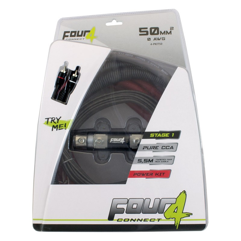 Four Connect (Stage 1) amplifier install POWERKIT (50 mm²). PKIT50