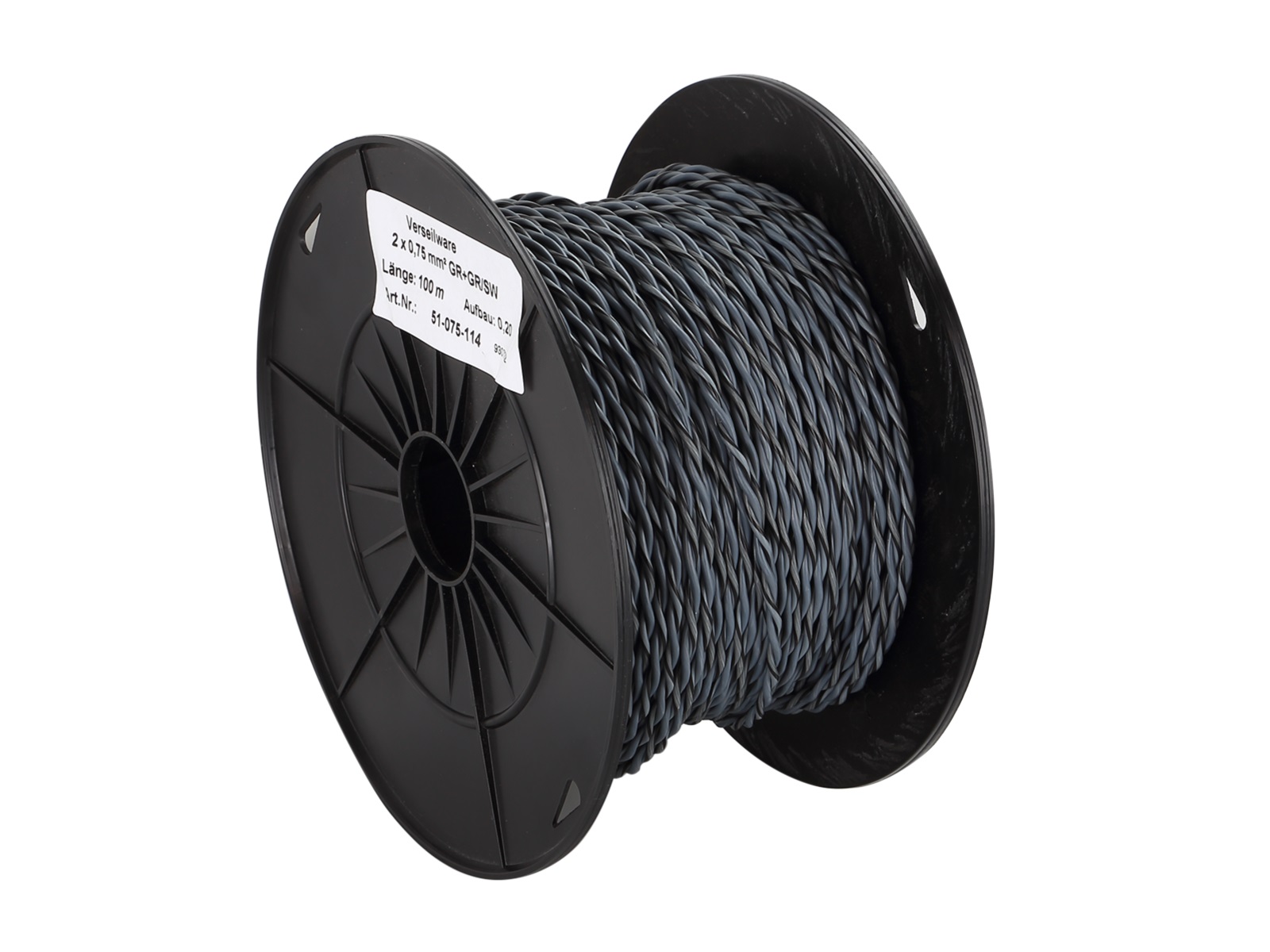 ACV (OFC) high-performance cables twisted for speakers (0.75 mm²).