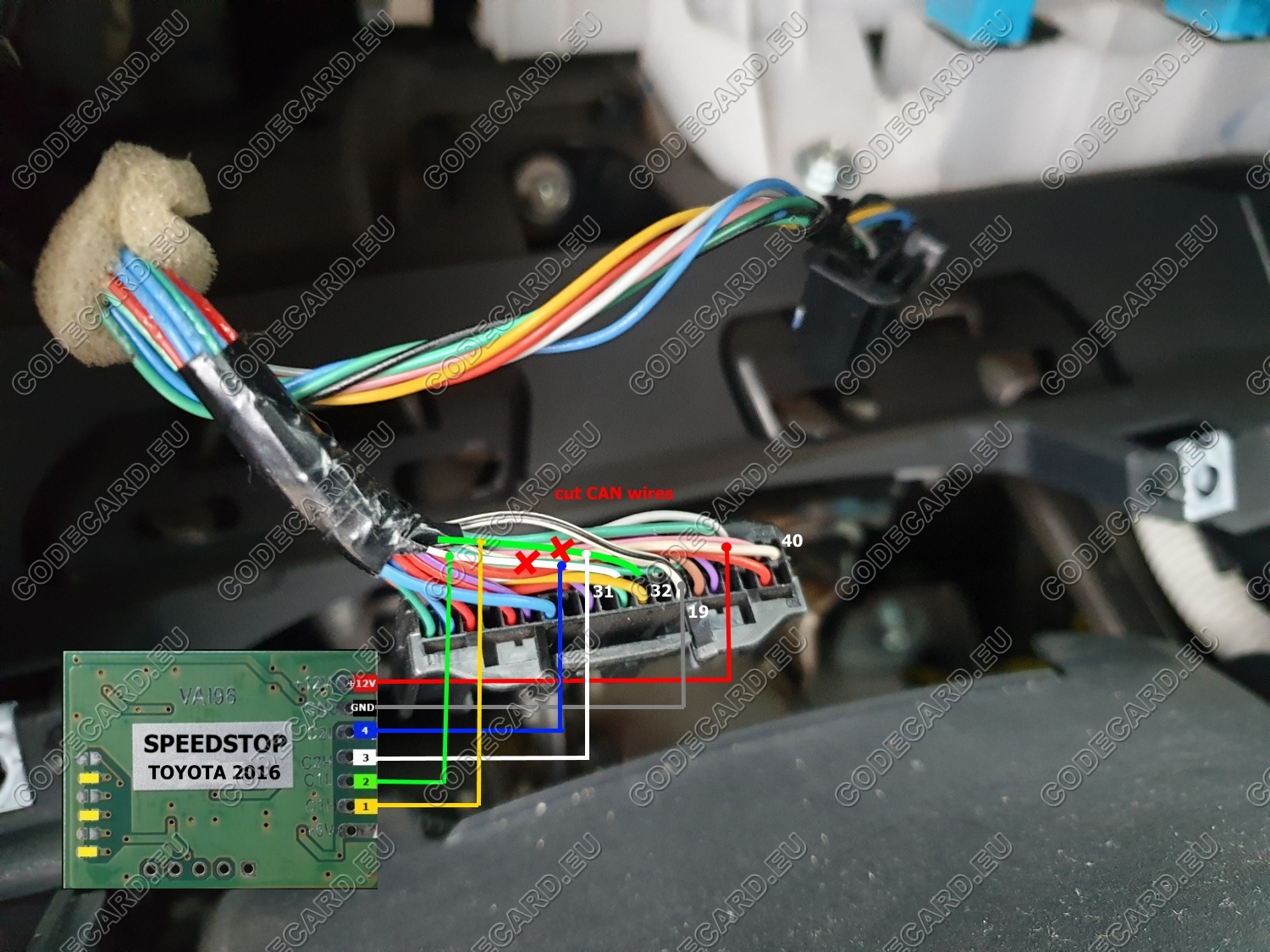 Toyota (2014-2022) odometer "pause" for testing purposes. SPEEDSTOPTOY