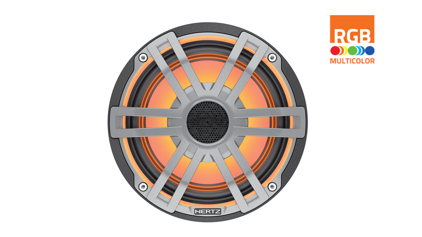 Hertz HEX 6.5 S-LD-G 6.5" marine coaxial speakers (165 mm).