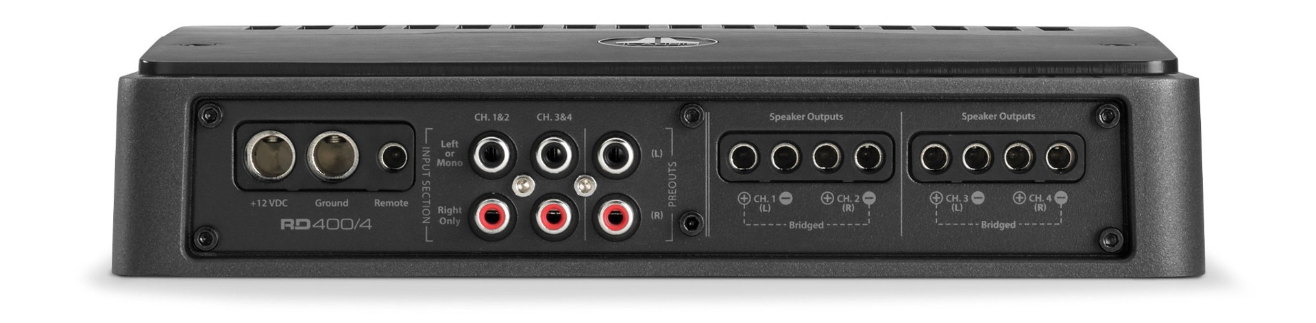 JL Audio RD400/4 (D class) power amplifier (4-channel).