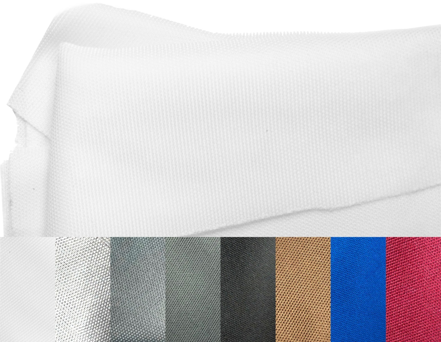 Acoustically transparent cloth. MOQ 1014. White.